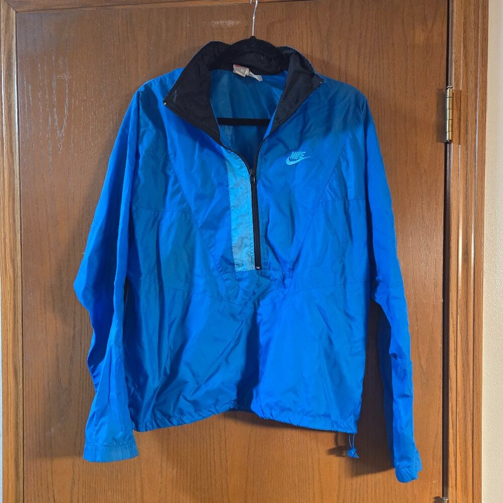 Vintage Nike 1/2 zip windbreaker 80s/90s  Gray Nike Label- Size Medium